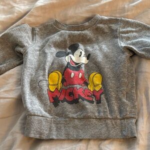 Disney Kids Gray Mickey Mouse Sweatshirt